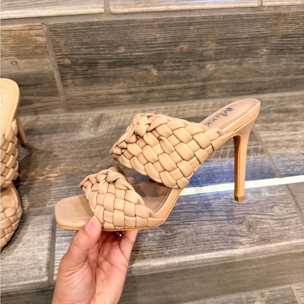 Braided square-toe heels - Picture 4 of 5